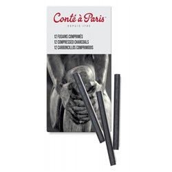 Conte Sketch Compressed Charcoals box of 12_2